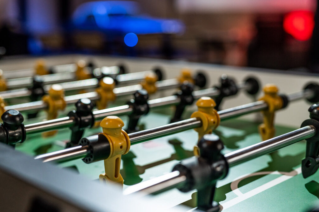 Close-up Fooseball Table